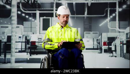 Factory Inspection Work And Surveying. Safety Management Check Stock Photo