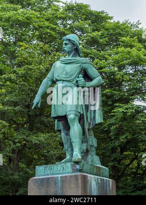 Statue of Rollo The Viking Alesund Norway Stock Photo - Alamy