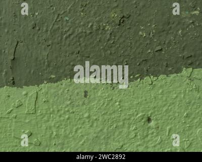 Abstract background from two different shades of green. Wall Painted Two Tone. Stock Photo