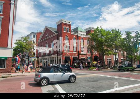 Salem, Massachusetts. August 23, 2019.  the historic downtown area of salem massachusetts on a sunny day. Stock Photo