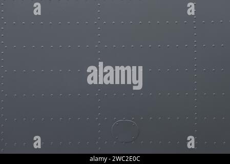 Iron panel of airplane. Texture and background of old metal surface of ...
