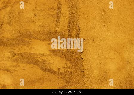 Surface of uneven old plaster on the wall. copy space, place for text. Stock Photo