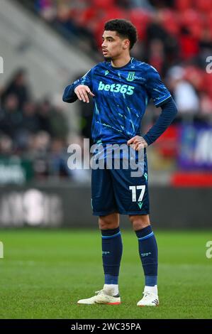 Ki-Jana Hoever of Stoke City during the Sky Bet Championship match ...