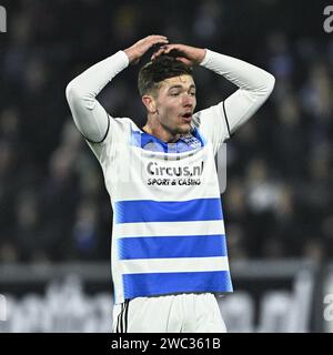 ZWOLLE - Damian van der Haar of PEC Zwolle during the Dutch Eredivisie match between PEC Zwolle and sc Heerenveen at the MAC3Park stadium on January 13, 2024 in Zwolle, Netherlands. ANP COR LASKER Stock Photo