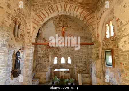 Church of St Anthony, interior, Cape Rodon, Albania Stock Photo