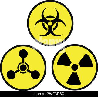 biological Hazard Sign, Biohazard Symbol Stock Vector