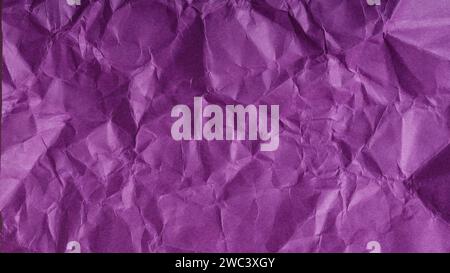 Abstract Background from Crumpled Purple Paper, Violet Paper Close-up Stock Photo