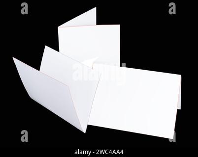 Note cards, business cards, pages, tent cards, reminders and folded booklets are card stock blanks ready for text. See stand-up and folded editions. Stock Photo