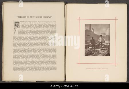 Workers on the Silent Highway, John Thomson, c. 1876 - in or before 1877 photomechanical print  Thames paper  crew  ship London. Thames Stock Photo