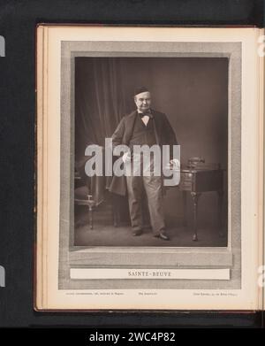 Portret van Charles Augustin Sainte-Beuve, Bertall, c. 1866 - in or before 1877 photomechanical print   paper  historical persons. adult man Stock Photo