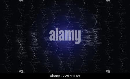 abstract futuristic hexagons on a dark blue background for network connection, computer, and communication technology. vector illustration Stock Vector