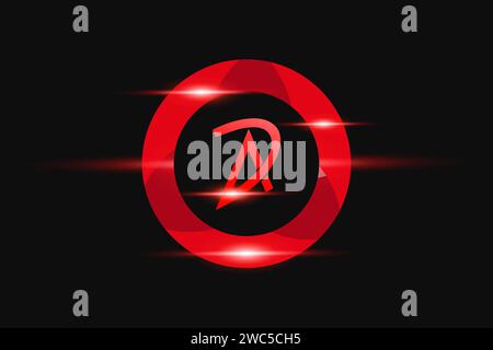 DD Red logo Design. Vector logo design for business. Stock Vector