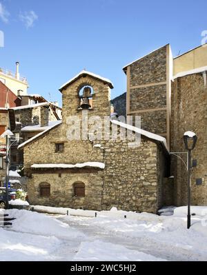 Chapel of St. Michael in Encamp. Andorra Stock Photo