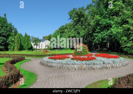 public Park in popular Health Resort of  Bad Warmbrunn,(Cieplice),Jelenia Gora,lower Silesia,Poland Stock Photo