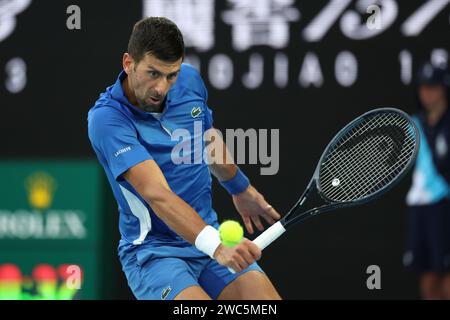 Melbourne Victoria Australia. 14th Jan 2024. Novak Djokovic