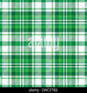 Plaid seamless pattern. Repeating checker fabric for design prints plaids. Repeated check ekose. Checks square line. Vichi cloth. Tartan repeat Stock Vector