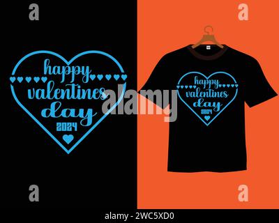 happy valentine day vector for t shirt design Stock Vector
