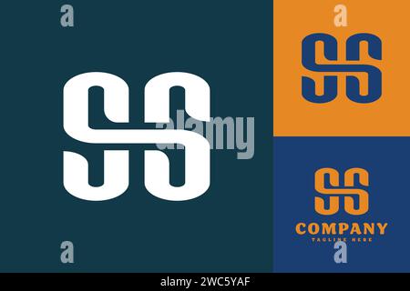 Initial Letters SS Logo Design Vector Template Stock Vector