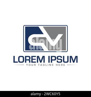Letter CV monogram alphabet in a circle with DNA. Genetics logo design ...