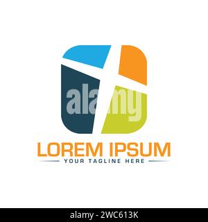 Circle Logo Design. Unique and Modern Logo Design. Stock Vector
