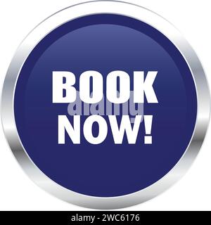 Book Now Buttons, Book Now sign, Book Now Blue icon vector Stock Vector