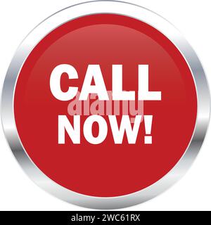 Call Now Button, Call now sign, button Template for call Stock Vector