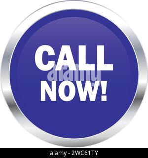Call Now Button, Call now sign, button Template for call Stock Vector