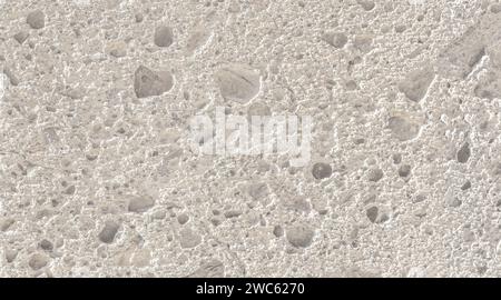 Natural background of porous travertine beige stone texture Stock Photo