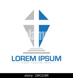 Church Logo Design Unique and Professional Logo Design. Stock Vector