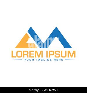 CM Letter Logo Design. Unique and Professional CM MC Letter Logo Design. Stock Vector