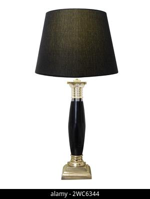 Retro table lamp isolated on a white background. Stock Photo