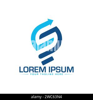 CS Letter Logo Design. Unique and Professional CS SC Logo Design. Stock Vector