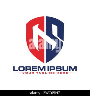 CS Letter Logo Design. Unique and Professional CS SC Logo Design. Stock Vector