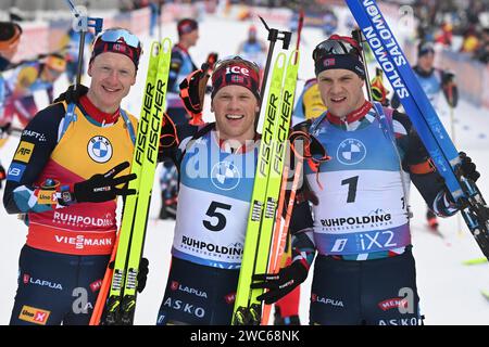 Johannes Thingnes Boe and Johannes Dale-Skjevdal from Norway during the ...