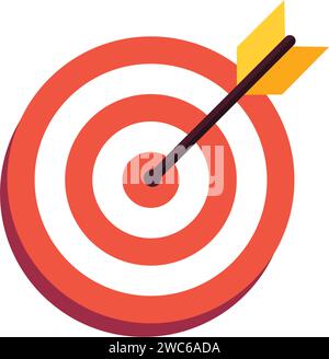 Arrow in Center Of Board Stock Vector