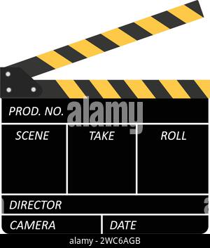 Movie Clapperboard Stock Vector