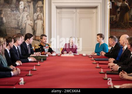 Crown Prince Christian with Mette Frederiksen at the State Banquet at ...