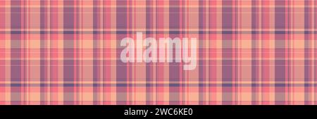 Repeatable patterns fabric seamless check, wallpaper background pattern textile. Goose foot vector texture plaid tartan in red and orange color. Stock Vector