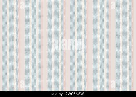Postcard seamless vertical vector, december textile lines stripe. Professional pattern fabric background texture in white and light colors. Stock Vector