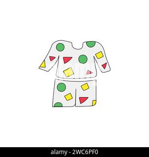 Shinchan Night Suit cute illustration Stock Vector