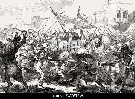 Battle of Gujrat, Second Anglo-Sikh War, 21 February 1849 Stock Photo