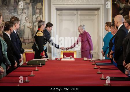 Crown Prince Christian during the State Banquet in Copenhagen during ...