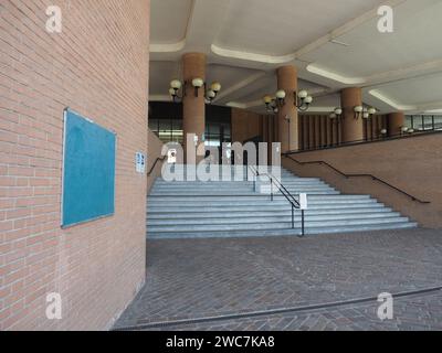 TURIN, ITALY - CIRCA MAY 2022: Palazzo Di Giustizia Translation Courthouse Stock Photo