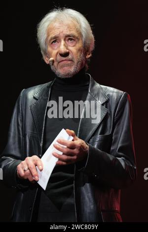 Jose Sacristan performs on stage during the tribute to Maria Dolores Pradera at WiZink Center on January 14, 2024 in Madrid, Spain. Stock Photo