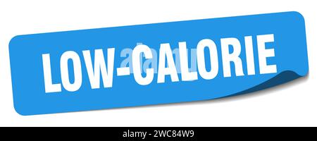 low-calorie sticker. low-calorie rectangular label isolated on white background Stock Vector
