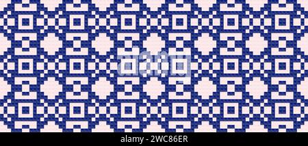 seamless traditional woven pattern called Anyaman Stock Vector