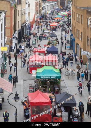 Waterloo Food Festival launch event, Lower Marsh Stock Photo