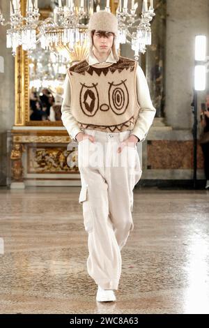 Milan, Italy. 14th Jan, 2025. Noah Beck is attending the JW Anderson