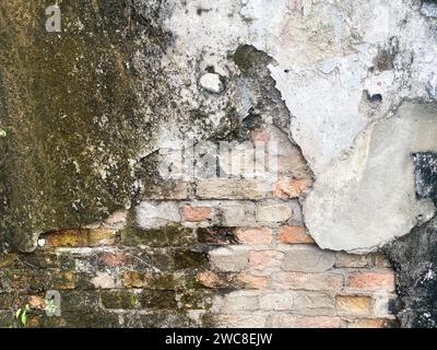 Closeup of an old and weathered concrete wall. Stock Photo