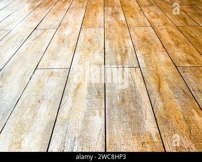 light-colored hardwood floor with a smooth and polished surface, suitable for modern interiors. Stock Photo